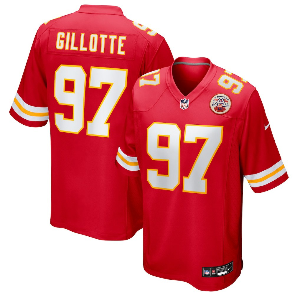 Ashton Gillotte Kansas City Chiefs Team Game Jersey - Red - Nike