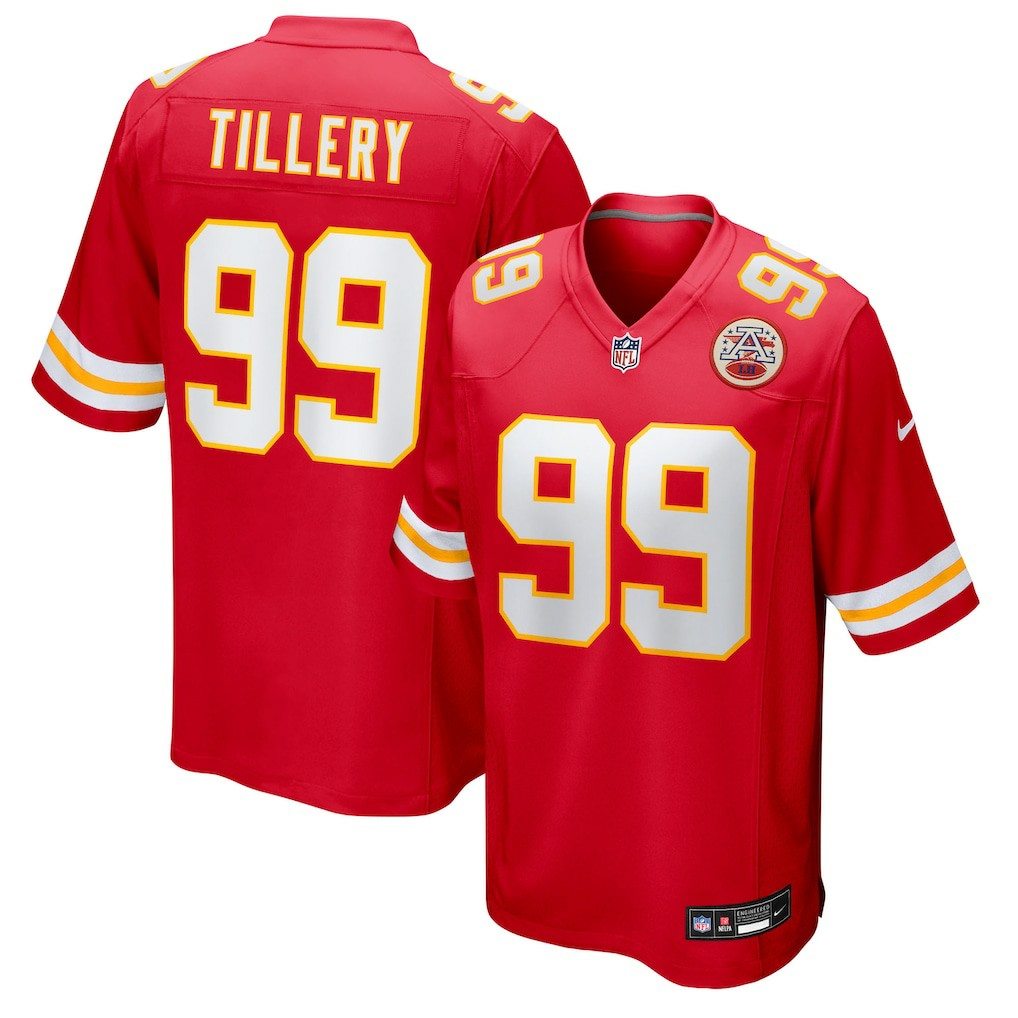 Jerry Tillery Kansas City Chiefs Team Game Jersey - Red - Nike