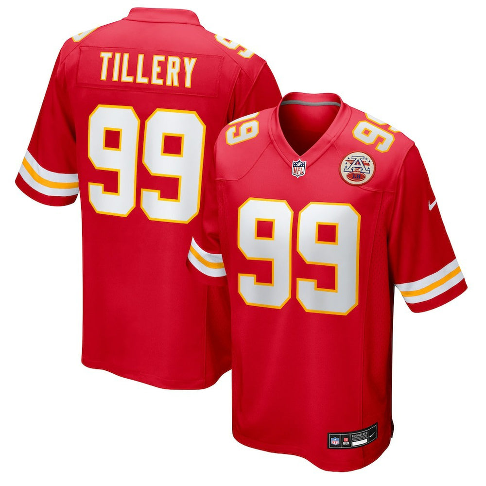 Jerry Tillery Kansas City Chiefs Team Game Jersey - Red - Nike