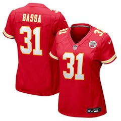Jeffrey Bassa Kansas City Chiefs Women's Team Game Jersey - Red - Nike
