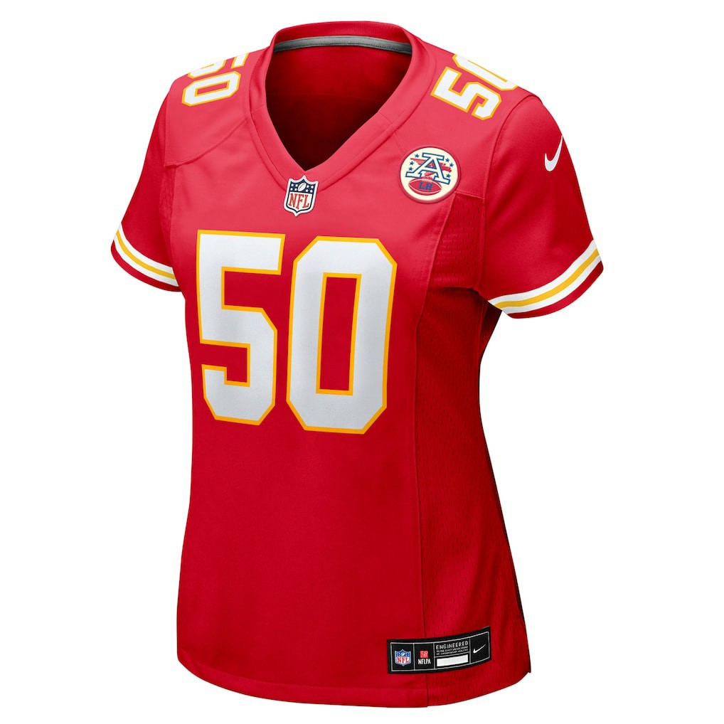 Brandon George Kansas City Chiefs Women's Team Game Jersey - Red - Nike