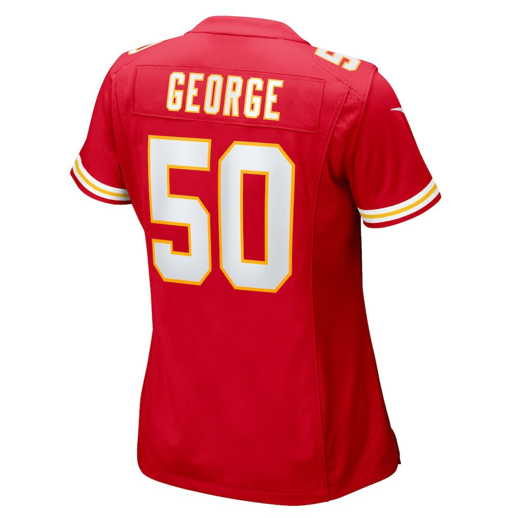 Brandon George Kansas City Chiefs Women's Team Game Jersey - Red - Nike