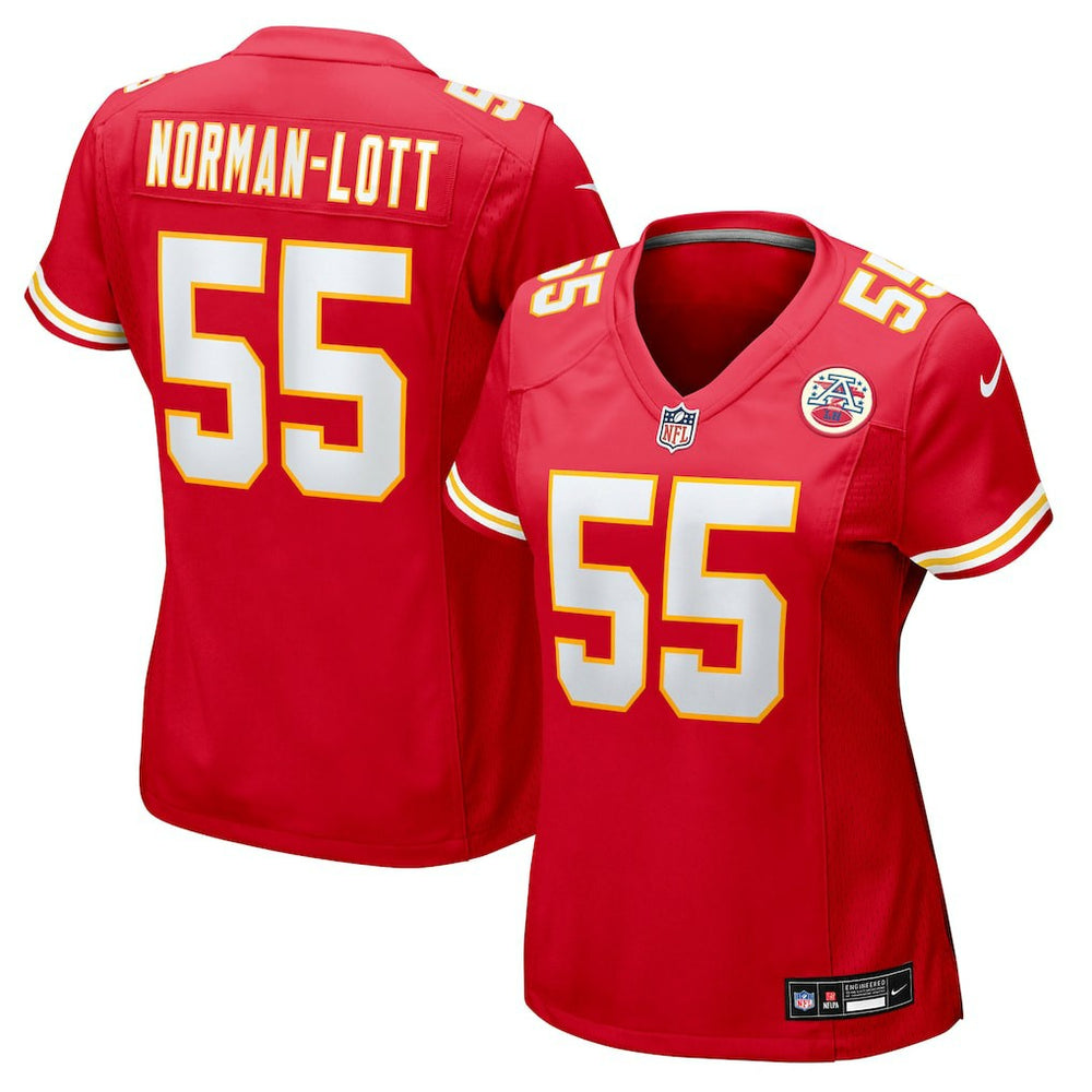 Omarr Norman-Lott Kansas City Chiefs Women's Team Game Jersey - Red - Nike