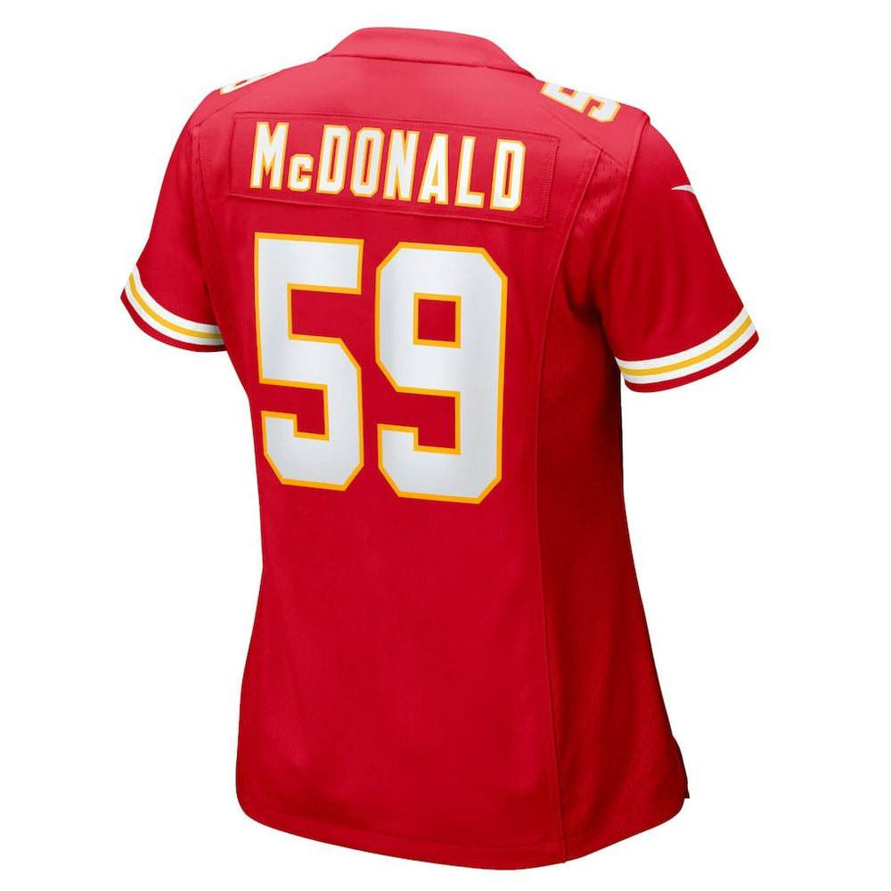 Cooper McDonald Kansas City Chiefs Women's Team Game Jersey - Red - Nike