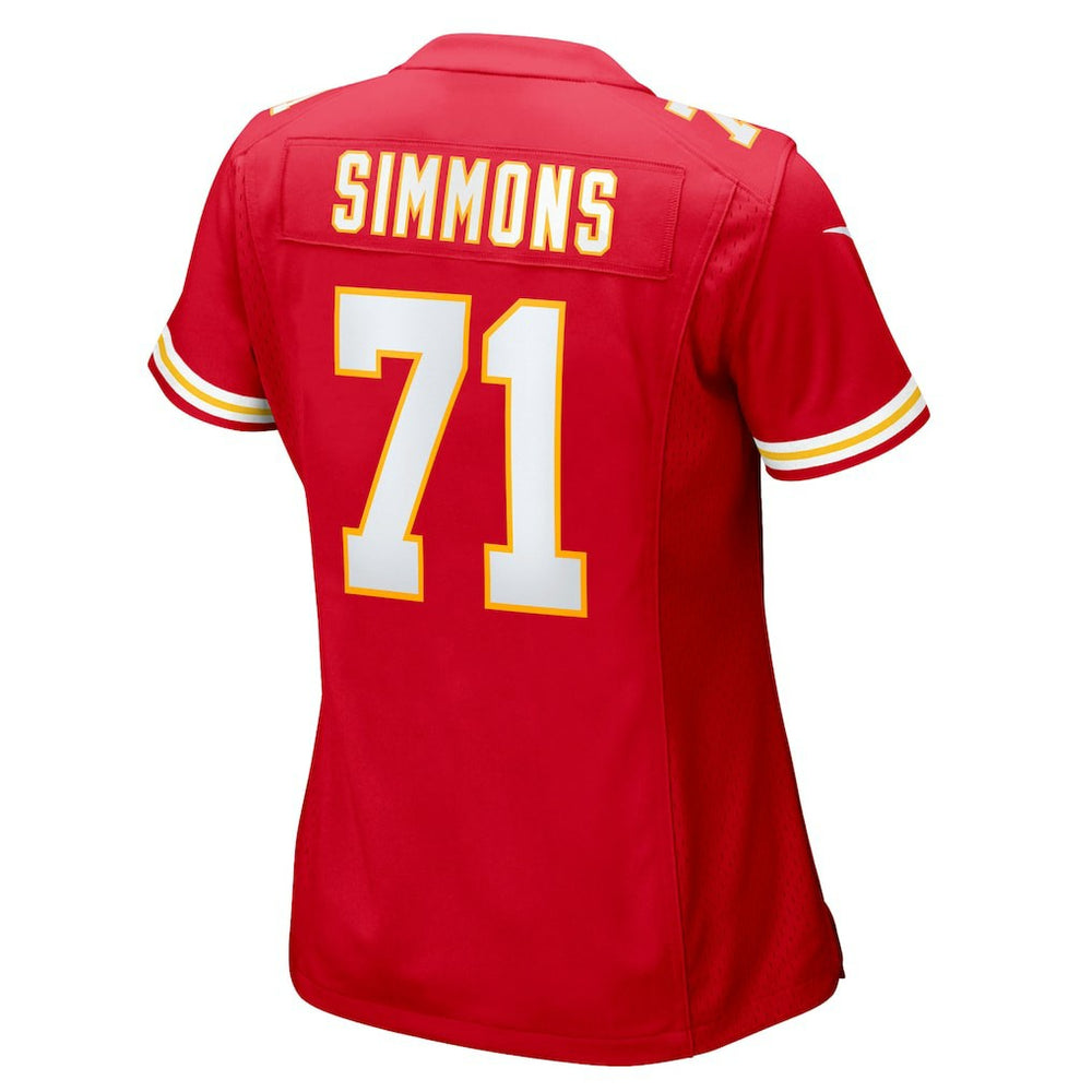 Josh Simmons Kansas City Chiefs Women's Team Game Jersey - Red - Nike