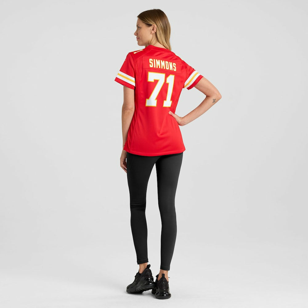 Josh Simmons Kansas City Chiefs Women's Team Game Jersey - Red - Nike