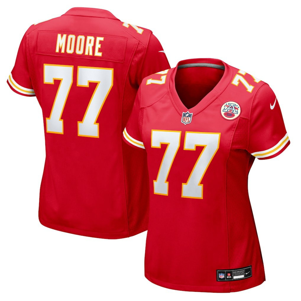 Jaylon Moore Kansas City Chiefs Women's Team Game Jersey - Red - Nike