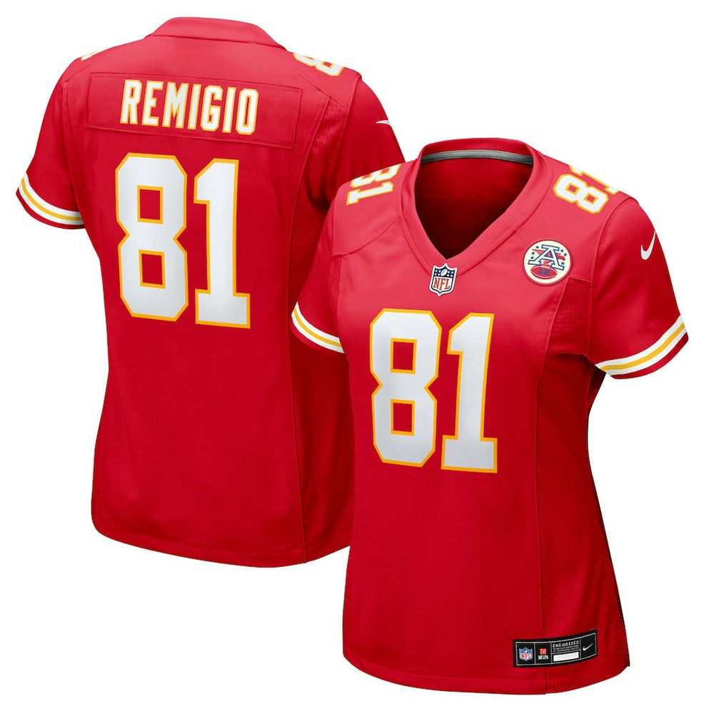 Nikko Remigio Kansas City Chiefs Women's Team Game Jersey - Red - Nike