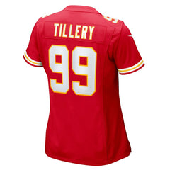 Jerry Tillery Kansas City Chiefs Women's Team Game Jersey - Red - Nike