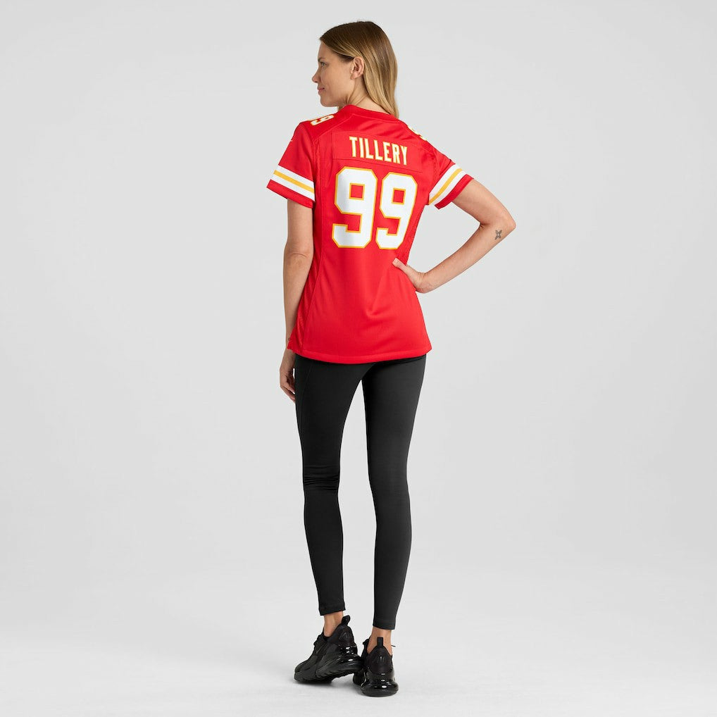 Jerry Tillery Kansas City Chiefs Women's Team Game Jersey - Red - Nike
