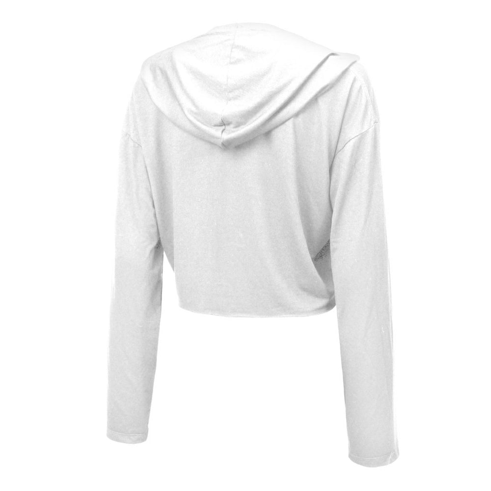 Josh Allen Buffalo Bills Majestic Threads Women's Glitter Wordmark Hoodie - White - NFL