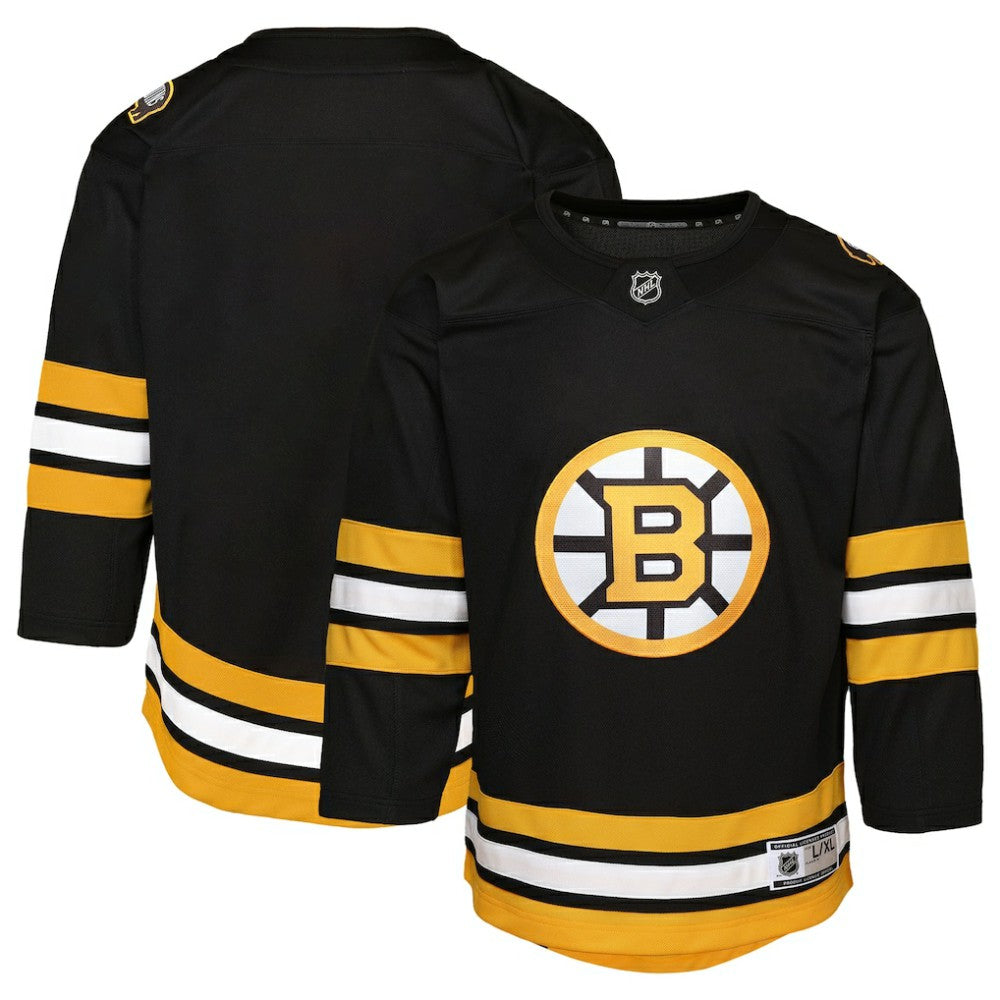 Boston Bruins Youth Home Premier Jersey - Black | NHL Lifestyle