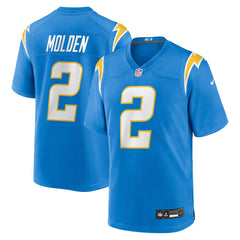 Elijah Molden Los Angeles Chargers Team Game Jersey - Powder Blue - Nike