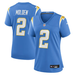 Elijah Molden Los Angeles Chargers Women's Team Game Jersey - Powder Blue - Nike