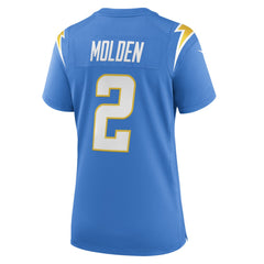 Elijah Molden Los Angeles Chargers Women's Team Game Jersey - Powder Blue - Nike