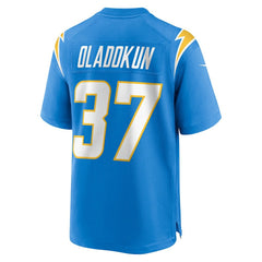 Jordan Oladokun Los Angeles Chargers Team Game Jersey - Powder Blue - Nike