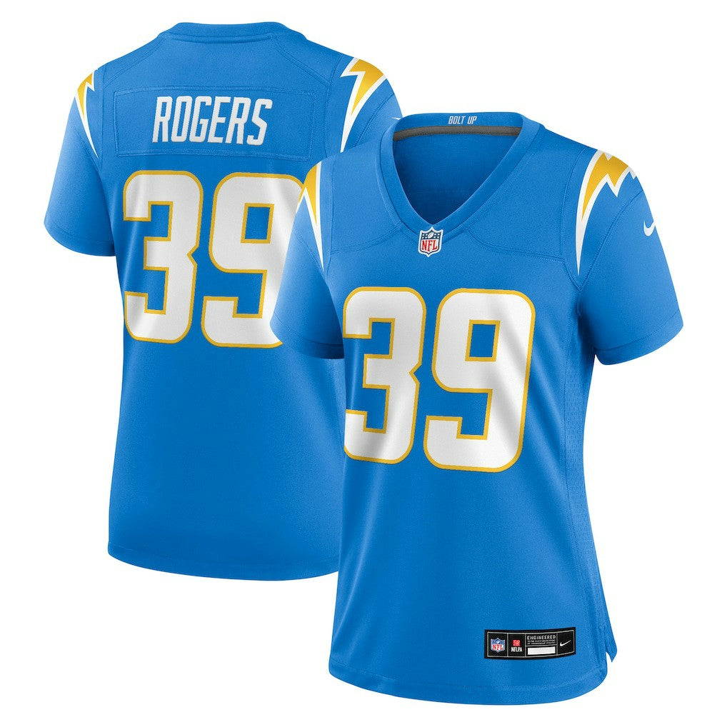 Eric Rogers Los Angeles Chargers Women's Team Game Jersey - Powder Blue - Nike