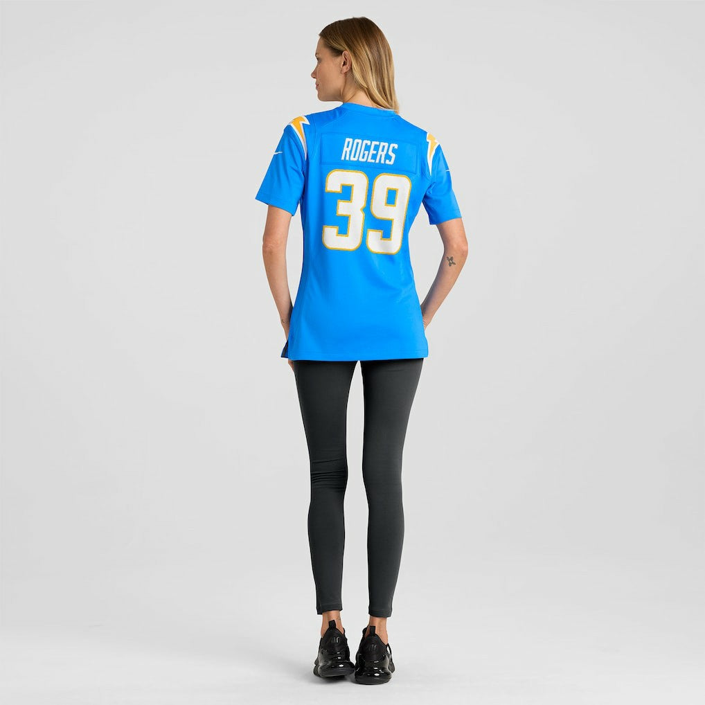 Eric Rogers Los Angeles Chargers Women's Team Game Jersey - Powder Blue - Nike