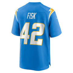 Tucker Fisk Los Angeles Chargers Team Game Jersey - Powder Blue - Nike