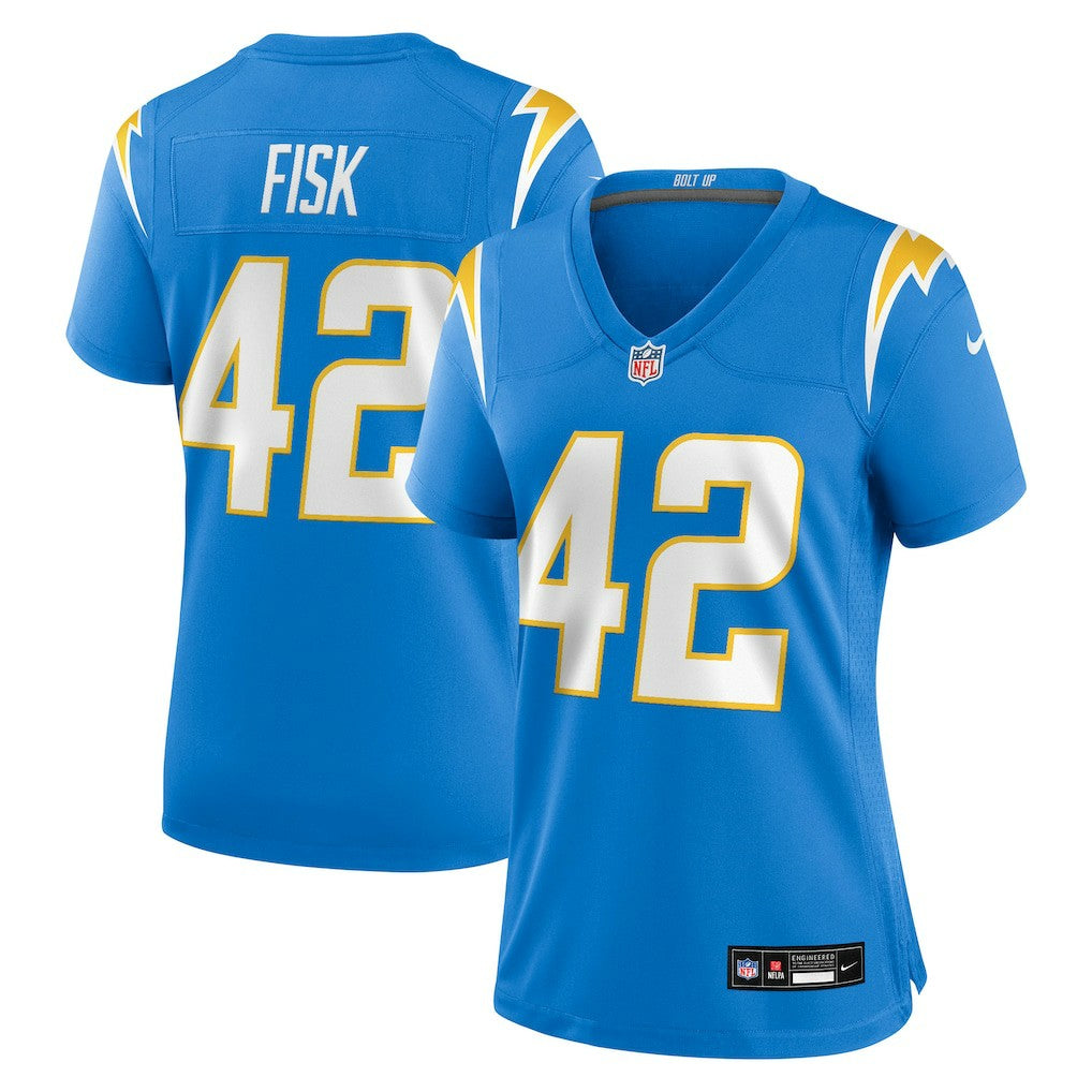 Tucker Fisk Los Angeles Chargers Women's Team Game Jersey - Powder Blue - Nike