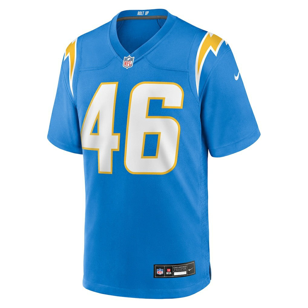 Nikko Reed Los Angeles Chargers Team Game Jersey - Powder Blue - Nike