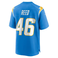 Nikko Reed Los Angeles Chargers Team Game Jersey - Powder Blue - Nike