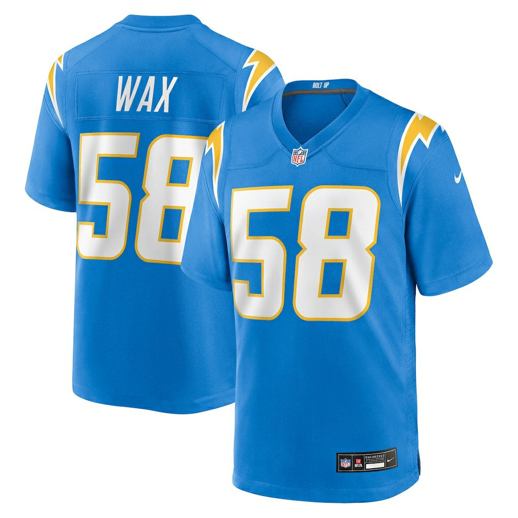 Marlowe Wax Los Angeles Chargers Team Game Jersey - Powder Blue - Nike