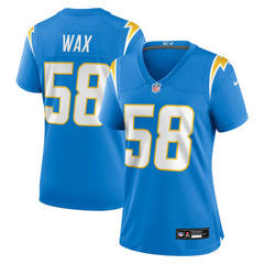 Marlowe Wax Los Angeles Chargers Women's Team Game Jersey - Powder Blue - Nike