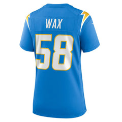 Marlowe Wax Los Angeles Chargers Women's Team Game Jersey - Powder Blue - Nike