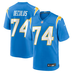 Austin Deculus Los Angeles Chargers Team Game Jersey - Powder Blue - Nike