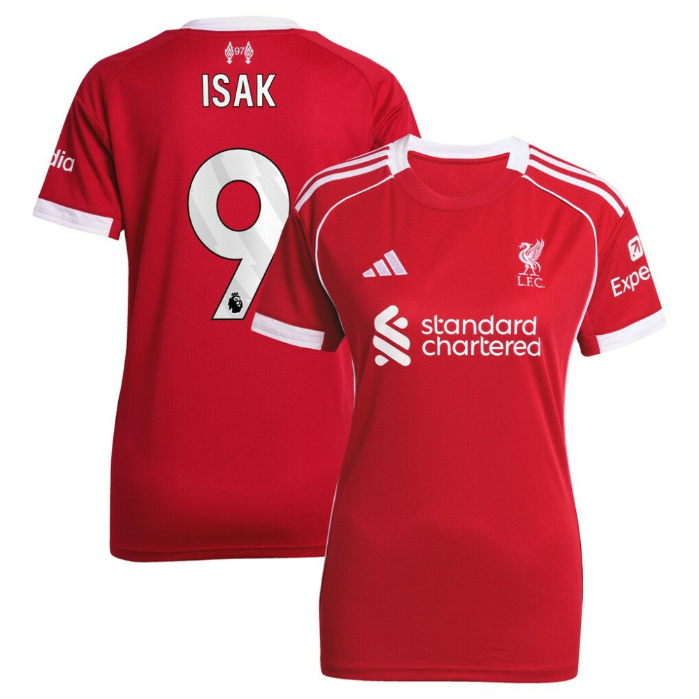 Adidas - Alexander Isak Liverpool Women's 2025/26 Home Replica Player Jersey - Red