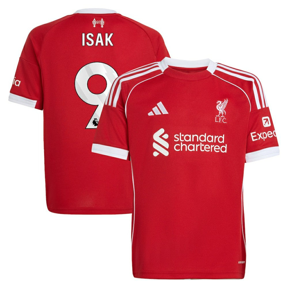 Adidas - Alexander Isak Liverpool Youth 2025/26 Home Replica Player Jersey - Red