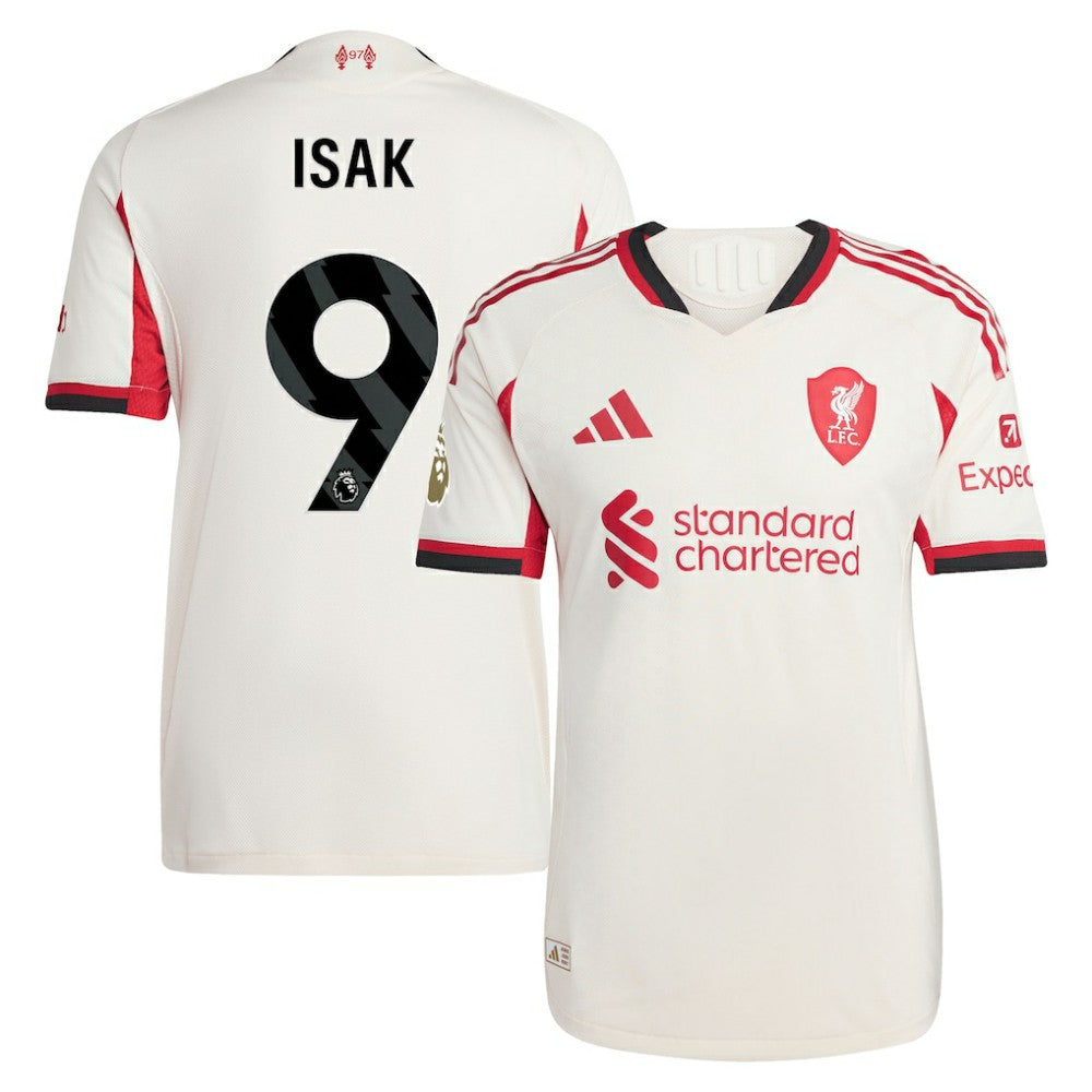 Adidas - Alexander Isak Liverpool 2025/26 Away Player Jersey - White