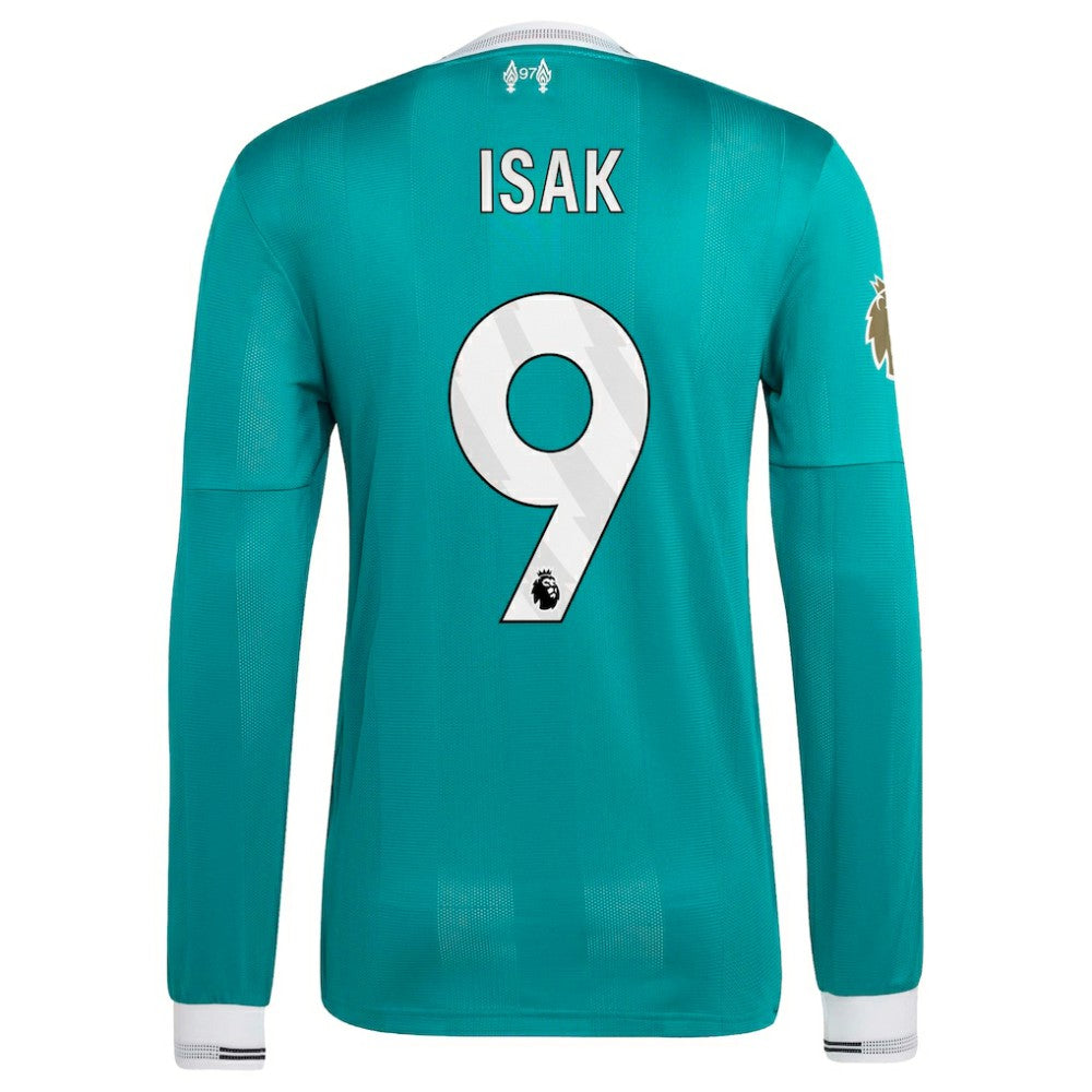 Adidas - Alexander Isak Liverpool 2025/26 Third Long Sleeve Player Jersey - Green