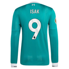 Adidas - Alexander Isak Liverpool 2025/26 Third Long Sleeve Player Jersey - Green