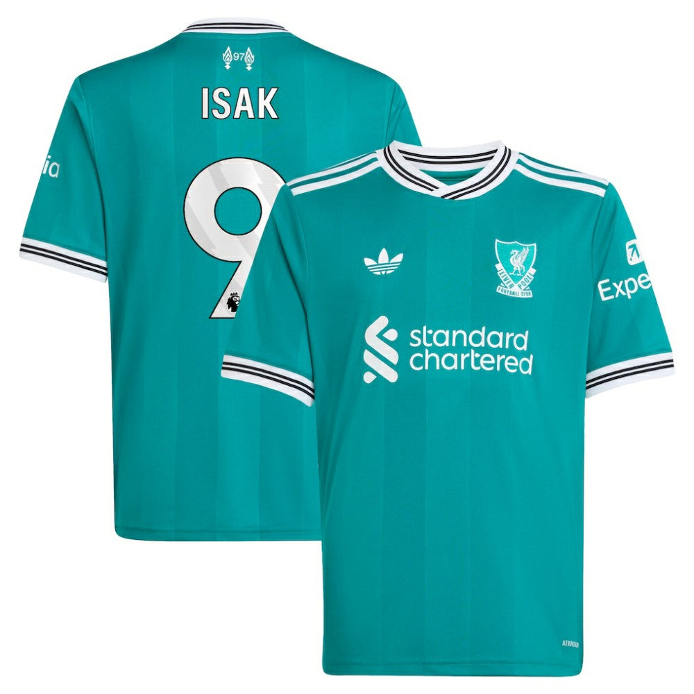 Adidas - Alexander Isak Liverpool Youth 2025/26 Third Replica Player Jersey - Green