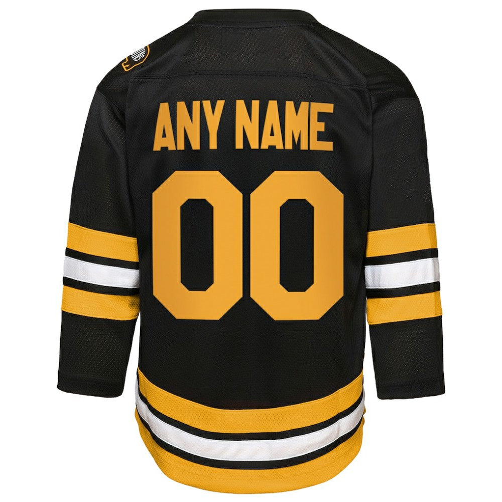 Boston Bruins Youth Home Custom Replica Jersey - Black | NHL near me