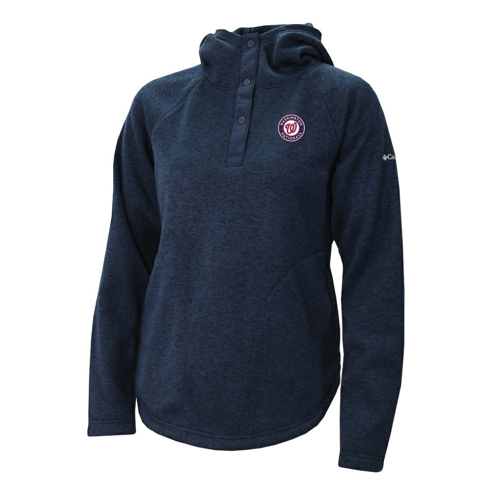 Washington Nationals Columbia Women's Half-Snap Pullover Hoodie Sale