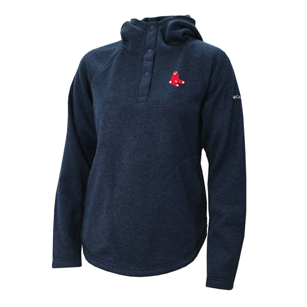 Boston Red Sox Columbia Women's Half-Snap Pullover Hoodie Online