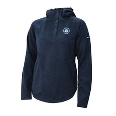Seattle Mariners Columbia Women's Half-Snap Pullover Hoodie Outlet