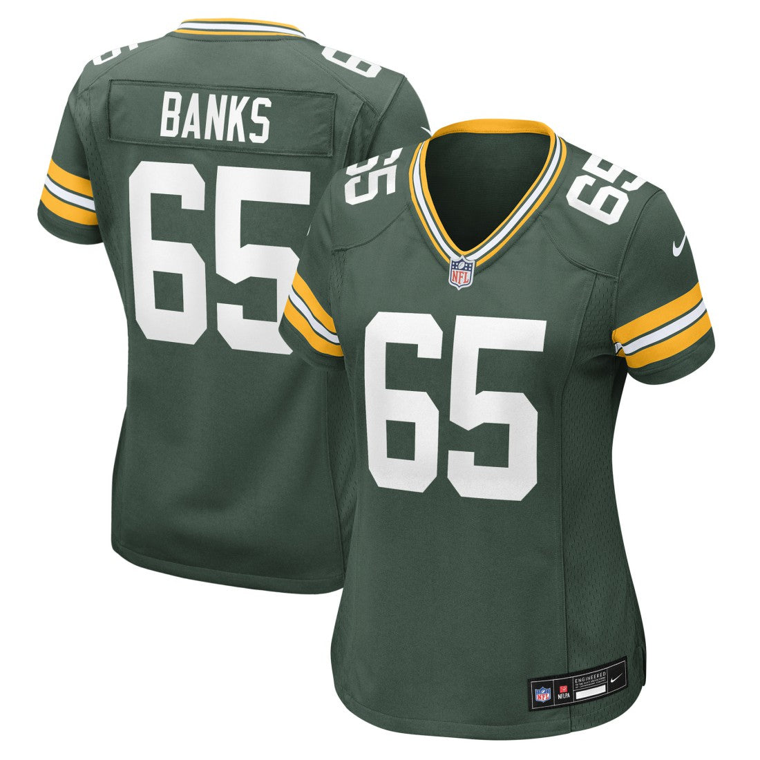 Aaron Banks Green Bay Packers Women's Team Game Jersey - Green - Nike