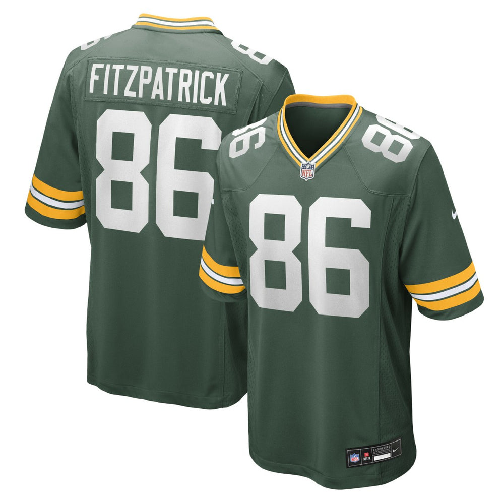 John FitzPatrick Green Bay Packers Team Game Jersey - Green - Nike