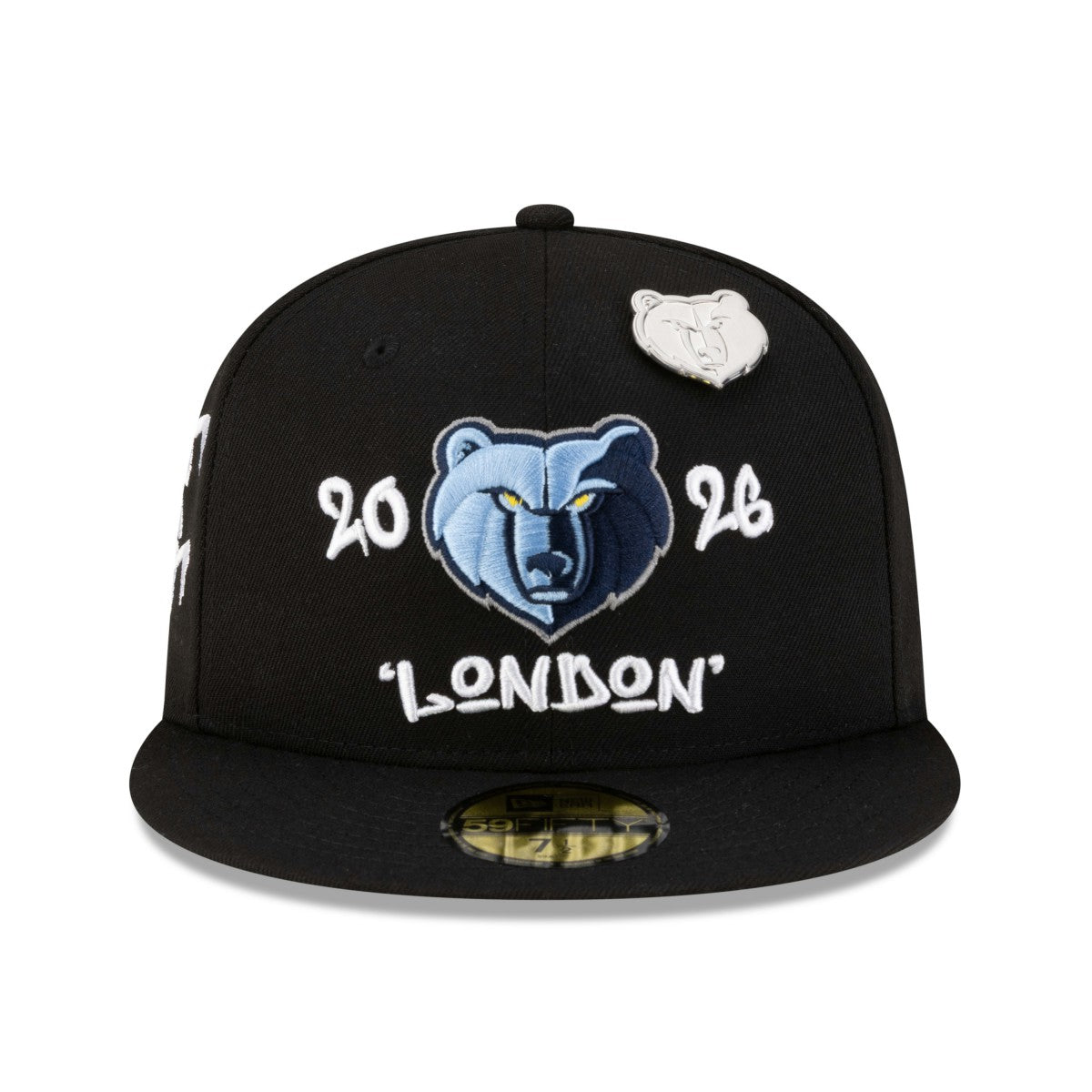 New Era Memphis Grizzlies 2026 NBA Global Games London 59FIFTY Fitted Hat Black