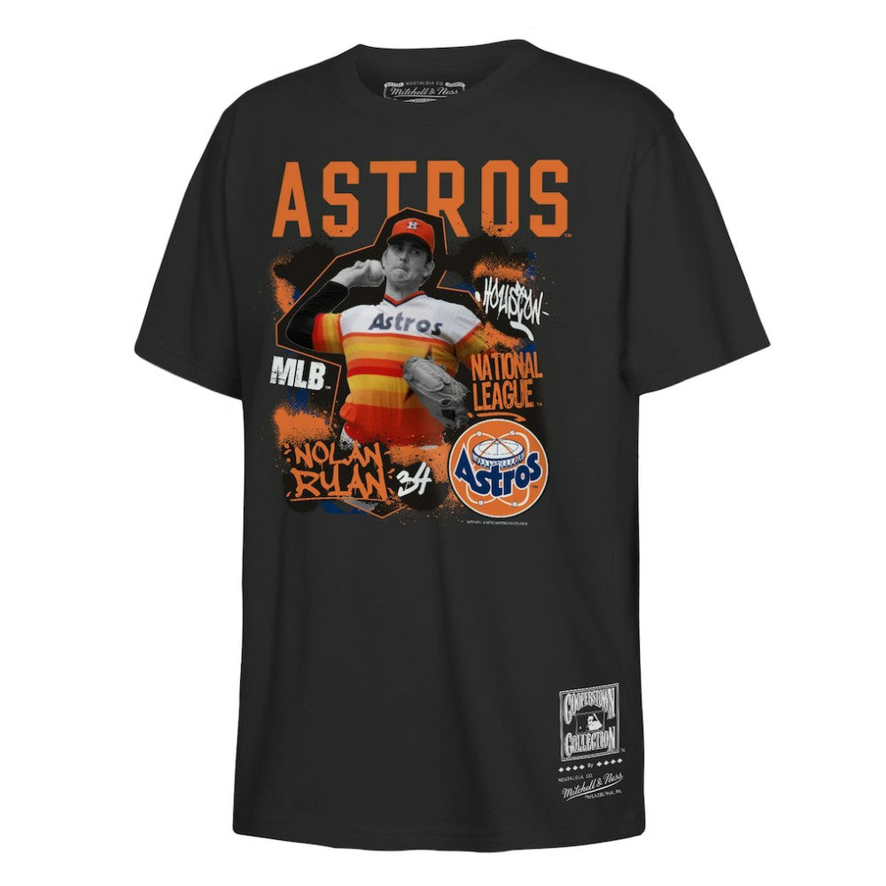 Nolan Ryan Houston Astros Mitchell & Ness Youth Cooperstown Star Moment T-Shirt Outlet