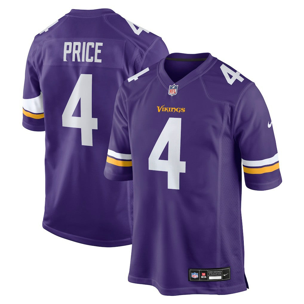 Myles Price Minnesota Vikings Team Game Jersey - Purple - Nike