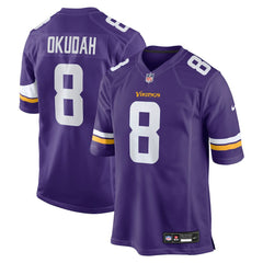 Jeff Okudah Minnesota Vikings Team Game Jersey - Purple - Nike