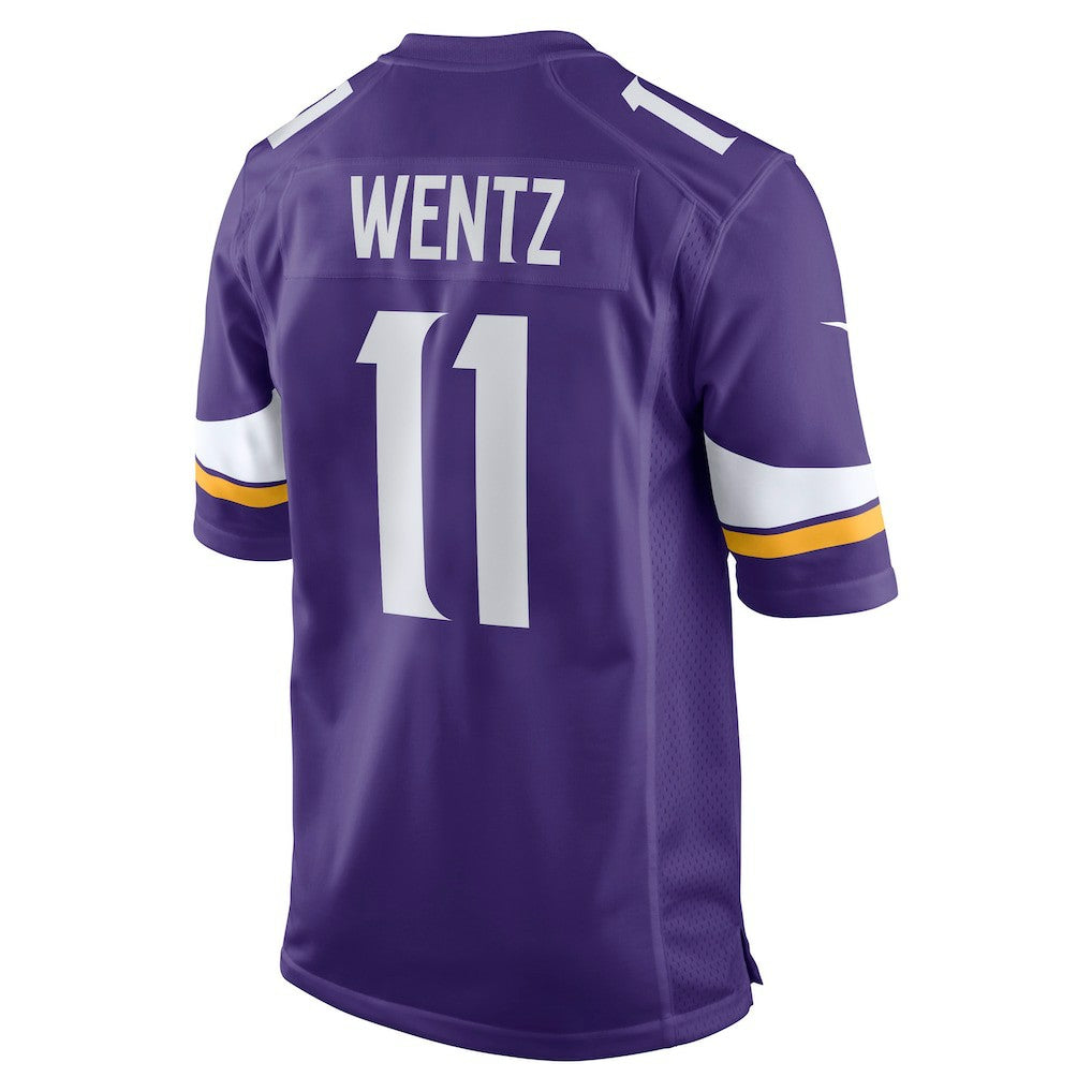 Carson Wentz Minnesota Vikings Team Game Jersey - Purple - Nike