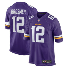 Max Brosmer Minnesota Vikings Team Game Jersey - Purple - Nike