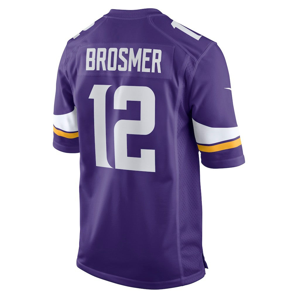 Max Brosmer Minnesota Vikings Team Game Jersey - Purple - Nike