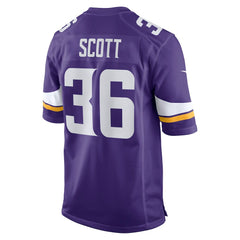 Zavier Scott Minnesota Vikings Team Game Jersey - Purple - Nike